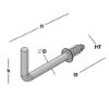 Afbeeldingen van GEBR. BODEGRAVEN Schroefduim EV met borst HT4 30X15MM Ø3,2MM