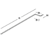 Afbeeldingen van GEBR. BODEGRAVEN UNI-spouwanker prefab RVS316 O.G. 365X50X45MM Ø5MM