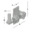 Afbeeldingen van GEBR. BODEGRAVEN Plaatduim TV verstelbaar M16 125MM Ø16X45MM