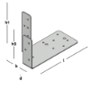 Afbeeldingen van GEBR. BODEGRAVEN Schopplankanker SV 90X165MM 70X2MM
