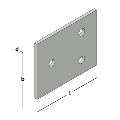 Afbeeldingen van GEBR. BODEGRAVEN Koppelplaat SV 40MM 50X2MM