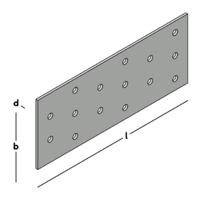 Afbeeldingen van GEBR. BODEGRAVEN Koppelplaat SV 60MM 150X2MM