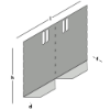 Afbeeldingen van GEBR. BODEGRAVEN Hoekstuk SV t.b.v. metalen randkist 300X300MM