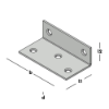 Afbeeldingen van GEBR. BODEGRAVEN Versterkingshoek SV 40X25MM 75X2MM