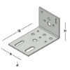Afbeeldingen van GEBR. BODEGRAVEN Hoekanker RVS304 50X90MM 60X2MM