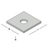 Afbeeldingen van GEBR. BODEGRAVEN Volgplaat SV M10 40X40MM 3MM
