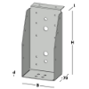 Afbeeldingen van GEBR. BODEGRAVEN Balkdrager GBS-KL SV 100X200MM 1,5MM