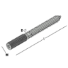 Afbeeldingen van GEBR. BODEGRAVEN Stokeind EV met zeskantsleutelvlak M10 200MM Ø8,9MM