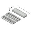 Afbeeldingen van GEBR. BODEGRAVEN Blinde houtverbinding ALU 250X80X18MM 100X280MM