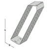 Afbeeldingen van GEBR. BODEGRAVEN Gordinglas RVS304 96X221MM 1,5MM
