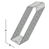 Afbeeldingen van GEBR. BODEGRAVEN Gordinglas RVS304 75X175MM 1,5MM
