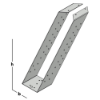 Afbeeldingen van GEBR. BODEGRAVEN Gordinglas RVS304 75X225MM 1,5MM