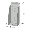 Afbeeldingen van GEBR. BODEGRAVEN Balkdrager GBS-KL SV 96X221MM 1,5MM