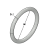 Afbeeldingen van GEBR. BODEGRAVEN Ring EV licht (gelast) 50X6MM Ø5,8MM