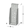 Afbeeldingen van GEBR. BODEGRAVEN Balkdrager GBS-KL SV 75X200MM 1,5MM