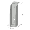 Afbeeldingen van GEBR. BODEGRAVEN Balkdrager GBS-LL SV 59X221MM 1,5MM