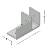 Afbeeldingen van GEBR. BODEGRAVEN F-anker TV gelast + schot 120X240MM 100X10MM