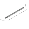 Afbeeldingen van GEBR. BODEGRAVEN Dorpelijzer TV met ankers 930MM 30X30X3MM