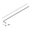 Afbeeldingen van GEBR. BODEGRAVEN UNI-L spouwanker RVS316 O.G. 200MM Ø3MM