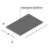 Afbeeldingen van GEBR. BODEGRAVEN Rooster TV 500X800MM 30X30MM 25/2MM