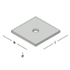 Afbeeldingen van GEBR. BODEGRAVEN Volgplaat TV M16 100X100MM 6MM