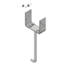 Afbeeldingen van GEBR. BODEGRAVEN Pergolasteun TV skinverpakking 310X50MM 140X60MM 60X5MM