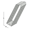 Afbeeldingen van GEBR. BODEGRAVEN Gordinglas RVS304 63X160MM 1,5MM