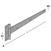 Afbeeldingen van GEBR. BODEGRAVEN T-heng EV 250MM 39/15X1,5MM