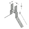 Afbeeldingen van GEBR. BODEGRAVEN Nokgordingklos SV 50MM 30X2MM