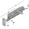 Afbeeldingen van GEBR. BODEGRAVEN Schuif EV met bocht 100X35MM 4MM