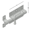 Afbeeldingen van GEBR. BODEGRAVEN Universeelgrendel RVS304 100X68MM