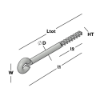 Afbeeldingen van GEBR. BODEGRAVEN Schroefoog EV lang HT10 120X25MM Ø10MM