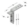 Afbeeldingen van GEBR. BODEGRAVEN Kozijnstelhoek SV type D 65X180/175MM 60X6/60X5MM