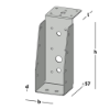 Afbeeldingen van GEBR. BODEGRAVEN Balkdrager GBS-LL SV 59X146MM 1,5MM