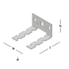 Afbeeldingen van GEBR. BODEGRAVEN Wandanker star RVS316 O.G. 35X65MM 60X1,25MM