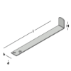 Afbeeldingen van GEBR. BODEGRAVEN Valijzer ZM 185X30MM 20X2MM