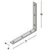 Afbeeldingen van GEBR. BODEGRAVEN Dorpelhoek zwaar ZM 250X250MM 30X5MM