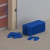 Afbeeldingen van GEBR. BODEGRAVEN Uitvulplaatje KS blauw met stelpootjes 4MM 50X50MM