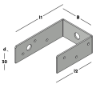Afbeeldingen van GEBR. BODEGRAVEN Regelwerkklem SV 59X75X100MM 30X2MM