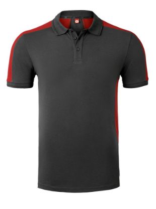 Afbeeldingen van HAVEP Polo Baselayer WW 10074 charcoal/rood 2XL