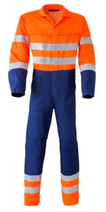 Afbeeldingen van HAVEP Overall High Visibility 2415 navy/fluor oranje 46