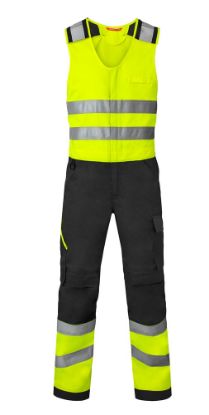 Afbeeldingen van HAVEP Bodybroek High Visibility + 20453 charcoal/fluor geel 46