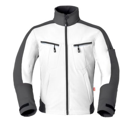 Afbeeldingen van HAVEP Softshell jas Attitude 40145 wit/charcoal 2XL