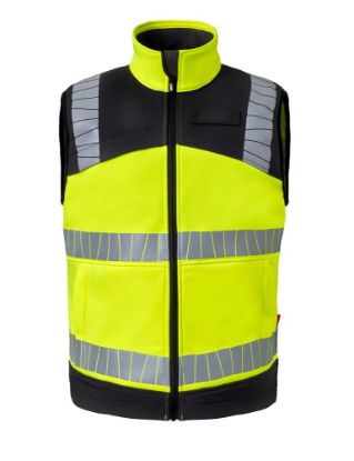 Afbeeldingen van HAVEP Bodywarmer High Visibility + 50415 fluor geel/charcoal 2XL