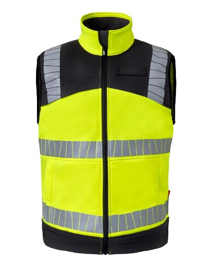 Afbeeldingen van HAVEP Bodywarmer High Visibility + 50415 fluor geel/charcoal 2XL