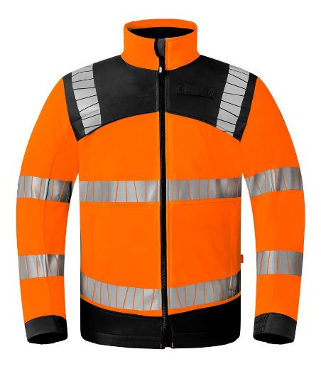 Afbeeldingen van HAVEP Softshell High Visibility + 50413 fluor oranje/charcoal 5XL