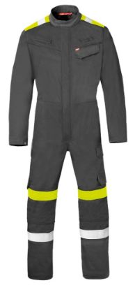Afbeeldingen van HAVEP Overall Force+ 20335 charcoal/fluor geel 58