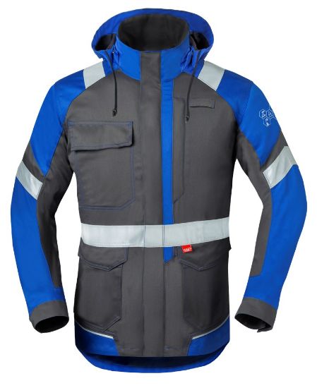 Afbeeldingen van HAVEP Parka 5safety Image + 50286 charcoal/korenblauw XS