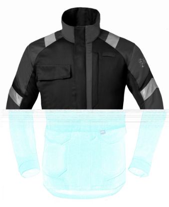 Afbeeldingen van HAVEP Jas dames 5safety Image + 50388 zwart/charcoal 3XL