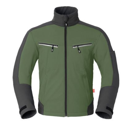 Afbeeldingen van HAVEP Softshell jas Attitude 40145 bosbouwgroen/charcoal 2XL